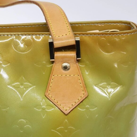 LOUIS VUITTON Monogram Vernis Houston Hand Bag Baby Blue - Picture 10 of 15